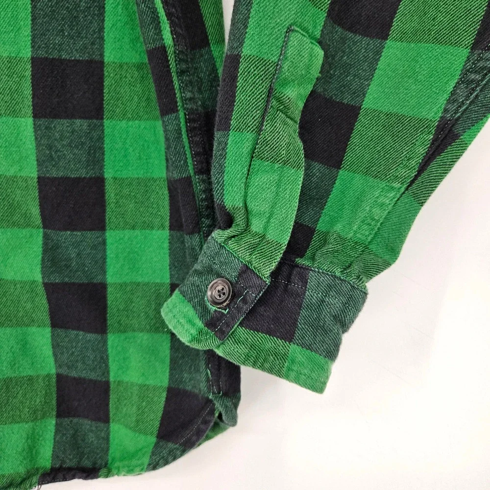 Vintage Polo Ralph Lauren Shirt Mens Medium‎ Button Up Flannel Checkered Rare